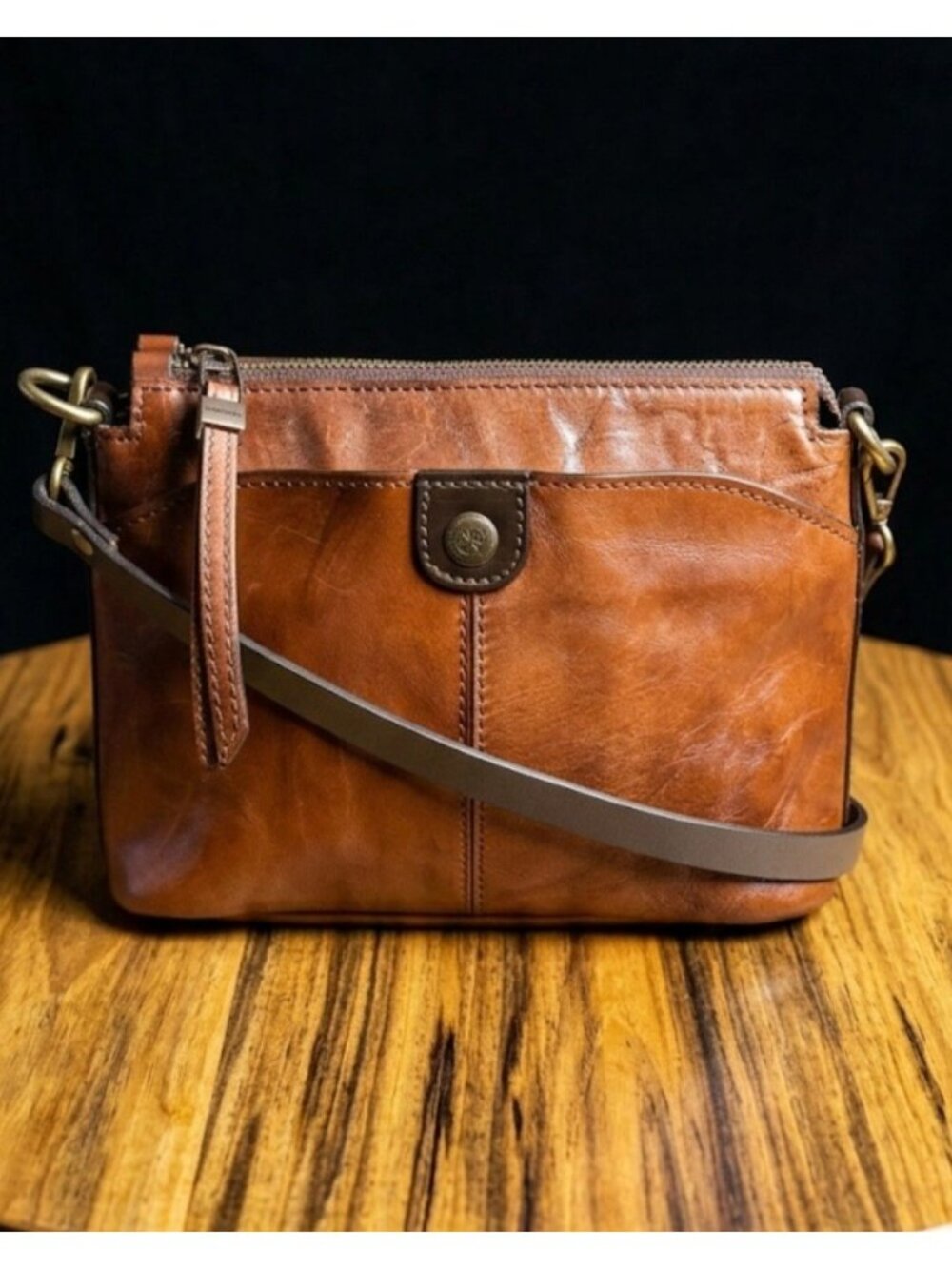 Chiarugi Italian Leather Old Tuscany Range Kuuma Shoulder Bag